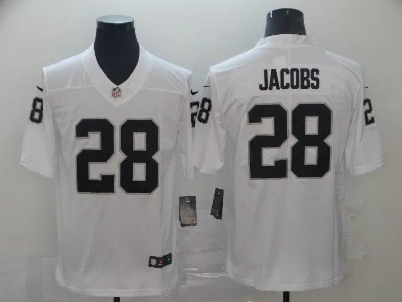 3 Мужская майка Josh Jacobs Окленд 1 Raiders - Цвет: 3