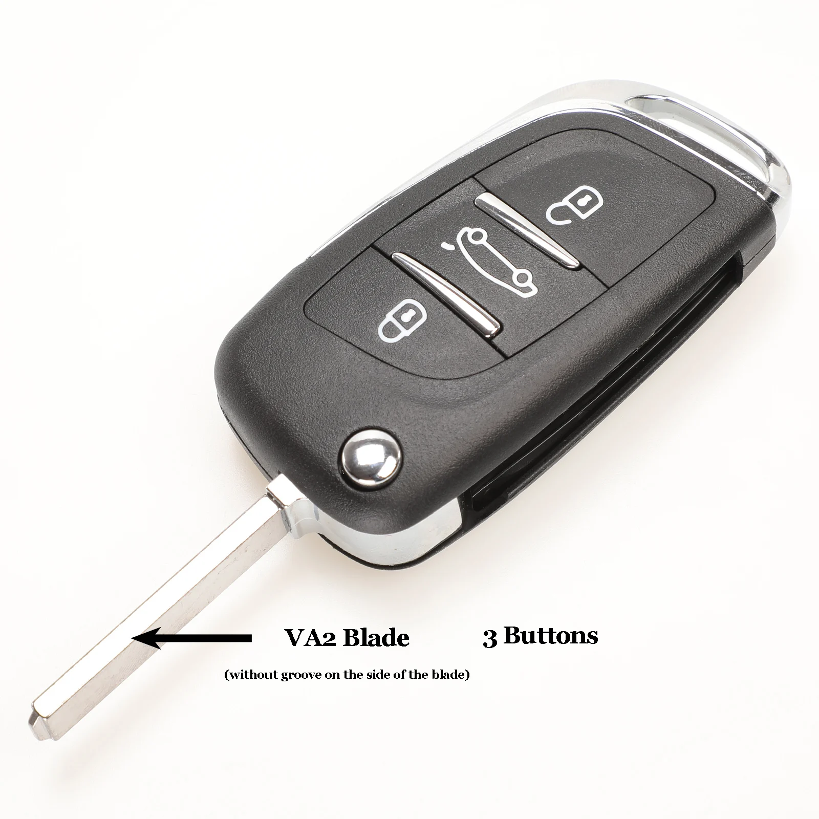 VA2 3 Button Ce0523 Bilchave CE0523 2/3 кнопки модифицированный откидной складной пульт дистанционного управления для peugeot 307 407 607 HU83/VA2 Blade - Количество кнопок: VA2 3 Button Ce0523