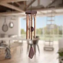Классический подвесной алюминиевый трубчатый металлический колокольчик для комнаты, уличного двора, украшения сада, подарок, Прямая поставка