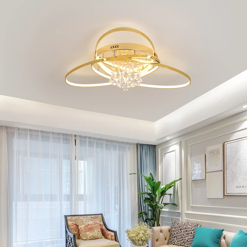 NEO Gleam Kristall moderne Led-deckenleuchten für wohnzimmer schlafzimmer studie zimmer Gold/Verchromt 90-260V Decke lampe Leuchten NEO Gleam Kristall moderne Led-deckenleuchten für wohnzimmer schlafzimmer studie zimmer Gold/Verchromt 90-260V Decke lampe Leuchten