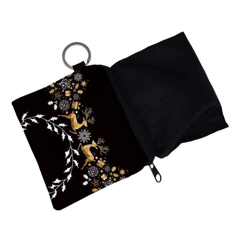 NEW Women Coin Purse Mandala Pattern Waterproof Fabric Storage Small Zipper Wallet Bag Portable Creativity Card Holder Key Case 3