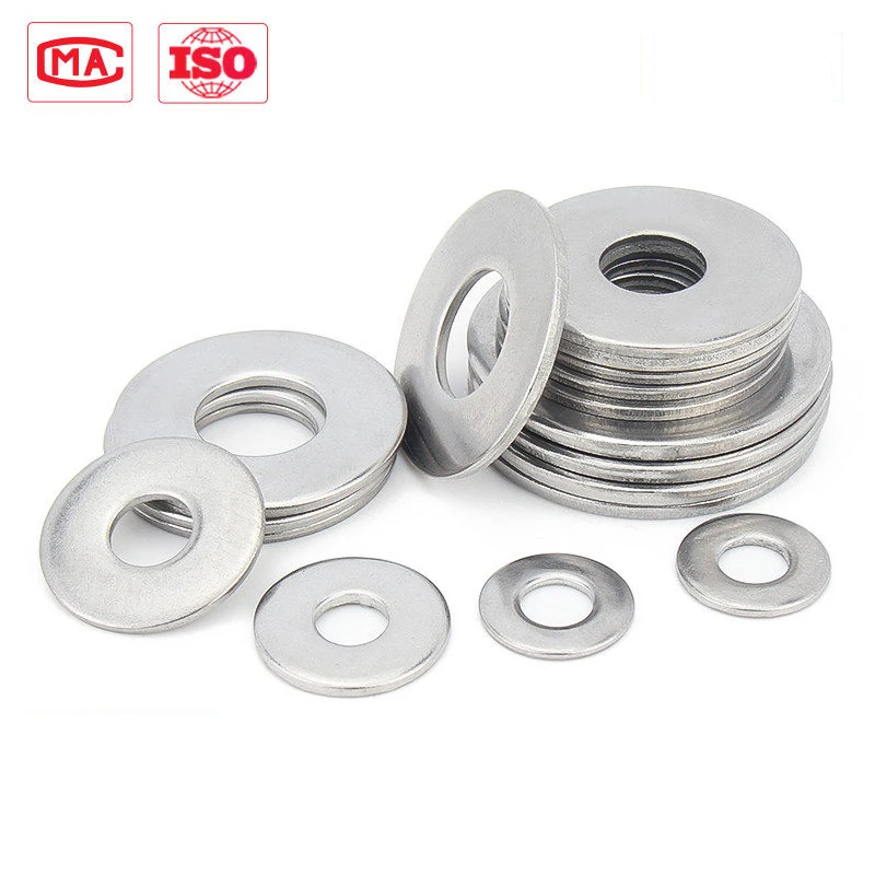 100/pcs M2 M2.5 50 M3 M4 M5 M6 M8 M10 DIN125 GB97 304/A2-70 Máquina Plana de Aço Inoxidável Arruela Lisa Arruela Plana Junta Anéis