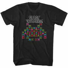 Los invasores espaciales Vintage extranjeros juego de Arcade de los hombres T camisa Camiseta deportiva