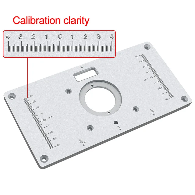 Fresadora multifuncional de aluminio para carpintería, máquina de grabado de modelos de enrutador de madera, recortador de modelos de máquina de grabado, placa de inserción de mesa en aluminio 4