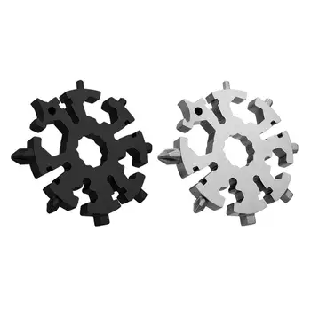 

20 in 1 Stainless stell Snowflake Multi Tool Portable Mini Snowflake Tool