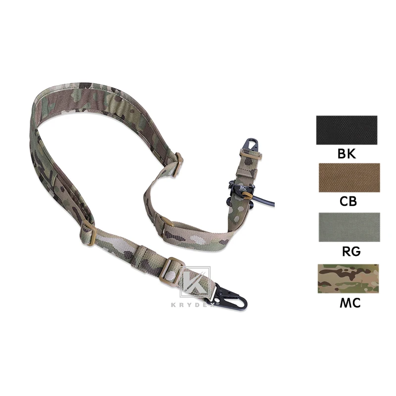 Krydex Tactical Modular Rifle Sling Strap Removable 2 Point / 1 Point 2