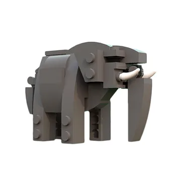 

DIY Wild Life Series Action Figures 3D Elephant Model MOC Building Blocks Compatible Animals Bricks Kids Toys for Children Gift