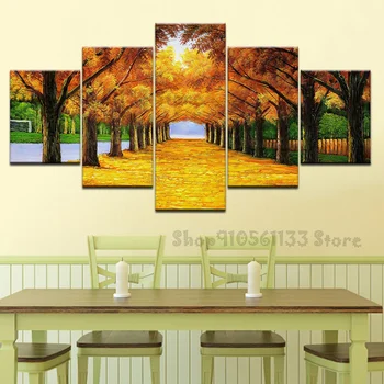 

5 Pieces Golden Avenue Autumn 5D Diy diamond painting full circle diamond embroidery sales Mosaic Big Deror GG3711