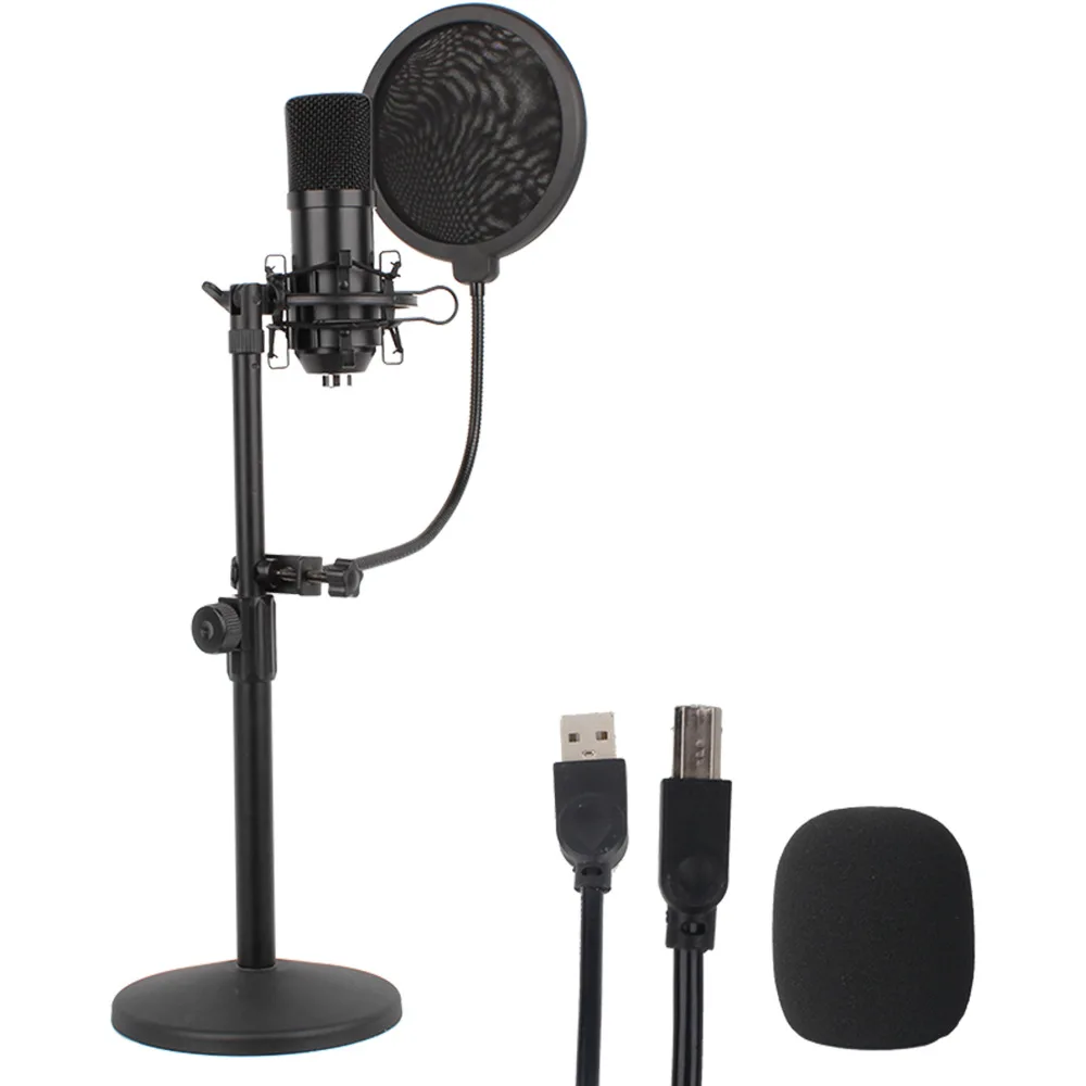 

USB Microphone Kit Professional Podcast Streaming Condenser Studio Mic for Computer YouTube Gaming Recording