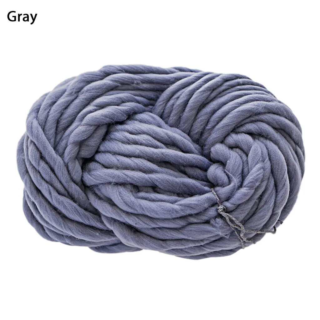 Пряжа массивная мягкая шерсть DIY свитер шарф вязаная Толстая теплая шапка бытовые принадлежности мягкий детский молочный хлопок вязание теплая пряжа#45 - Цвет: gray