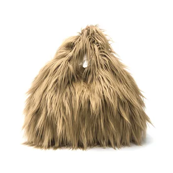 

Hairy Women Bag female new winter fur shoulder bag rabbit ear plush bucket bag BW01-SB-stmrte