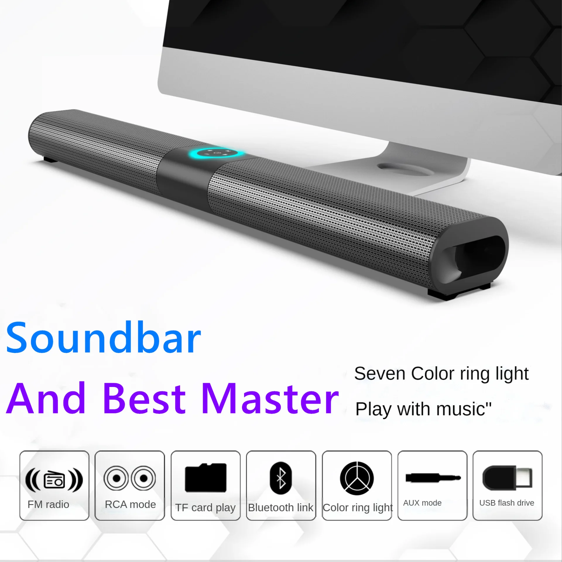 Specular Stereo Home Wireless HiFi Portable Soundbar Mobile Phone