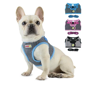 

Nylon Pet Puppy Vest Walking Lead Leash Vest Soft Breathable Pet Sets Collar Puppy for Small Medidum Large Dogs Outdoor Supplies