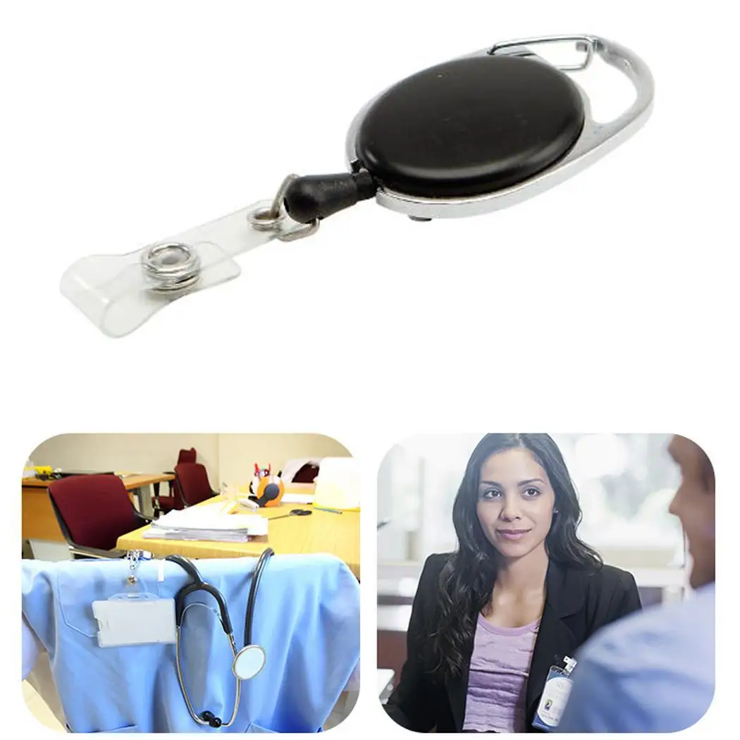

Retractable Keychain Key Decoration Clip Multifunction Accessory,ID card holder Chain 600-700 mm Chain Keychain