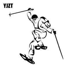 YJZT 15,1 см * 15,5 см спортивный Лыжный Фристайл прыжок джемпер креативная оклейка автомобиля виниловая Автомобильная наклейка