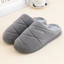 Однотонные зимние тапочки; теплые тапочки; Домашние осенние тапочки без застежки на плоской подошве; мужские теплые пушистые тапочки; erkek ayakkabi;