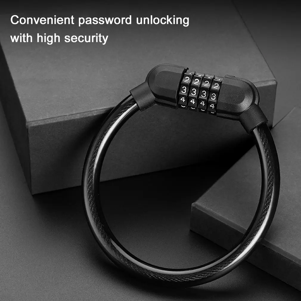 Universal Bike Lock 4 Digit Code Combination Anti theft Bicycle Lock