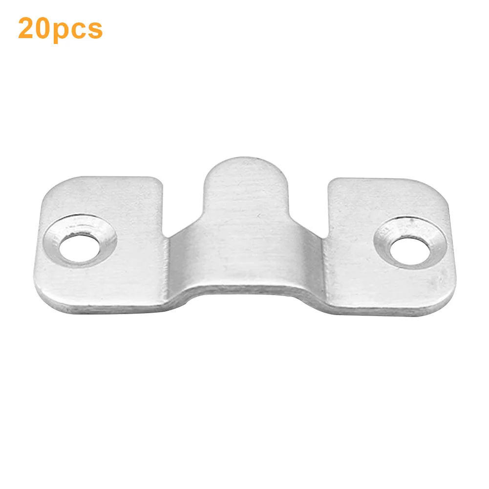 20pcs Headboard Wall Picture Hanger Display Hook Stainless Steel Interlocking Flush Mount Bracket Painting Photo Frame Hardware