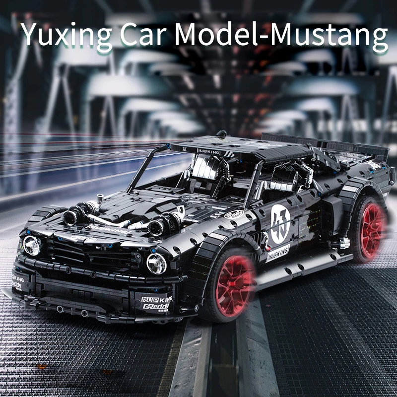 Technic Ford Mustang Hoonicorn RTR Радиоуправляемая машина MOC 22970 модель набор строительных