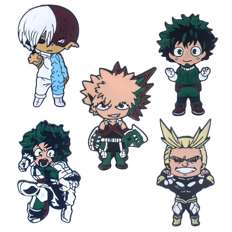 Anime Costumes Badge Boku No Hero Academia Metal Enamel Brooches Pins Fashion Exquisite Charm Jewelry Fans Gift