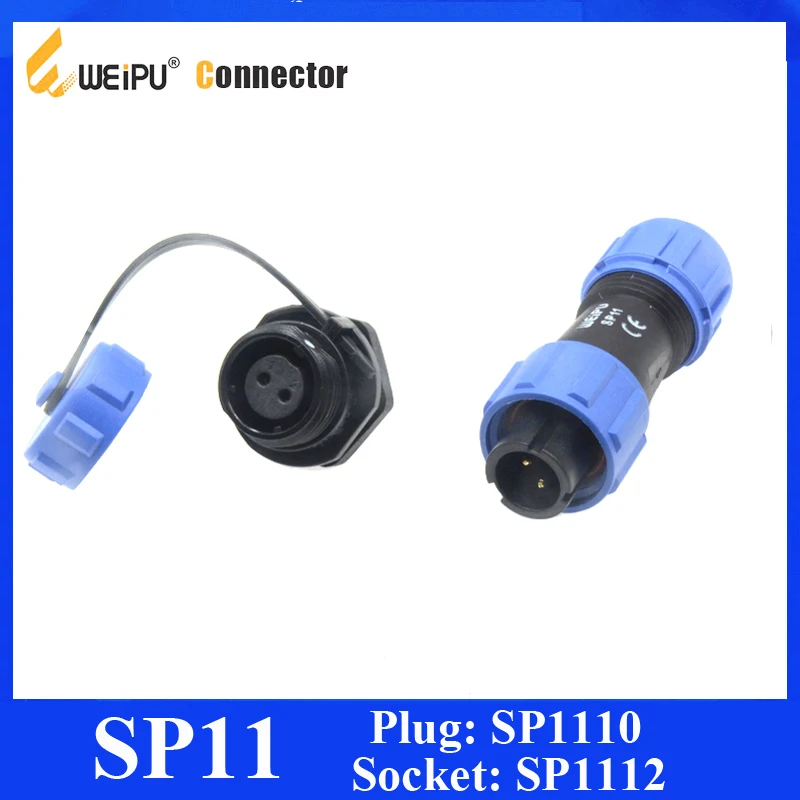 Оригинальные Weipu SP11 Series 2 3 4 5 Pin IP68 SP1110 / P SP1112 S Штекерный кабель гнездовой разъем