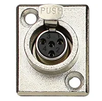 4PIN Высокое качество 25 шт./лот мини XLR Шасси Панель Крепление XLR Женский 3PIN/4PIN/5PIN/6PIN разъем - Цвет: 4PIN