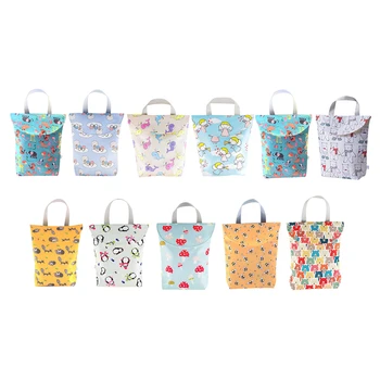 

Baby Diaper Bags Maternity Bag Waterproof Wet Cloth Diaper Bag Reusable Diaper Cover Dry Wet Bag for Mom Baby Care