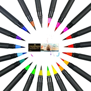 

48 Coloring Pen Watercolor Brush Marker Coloring Drawing Manga Comic Calligraphy Watercolor Soft Brush Pen