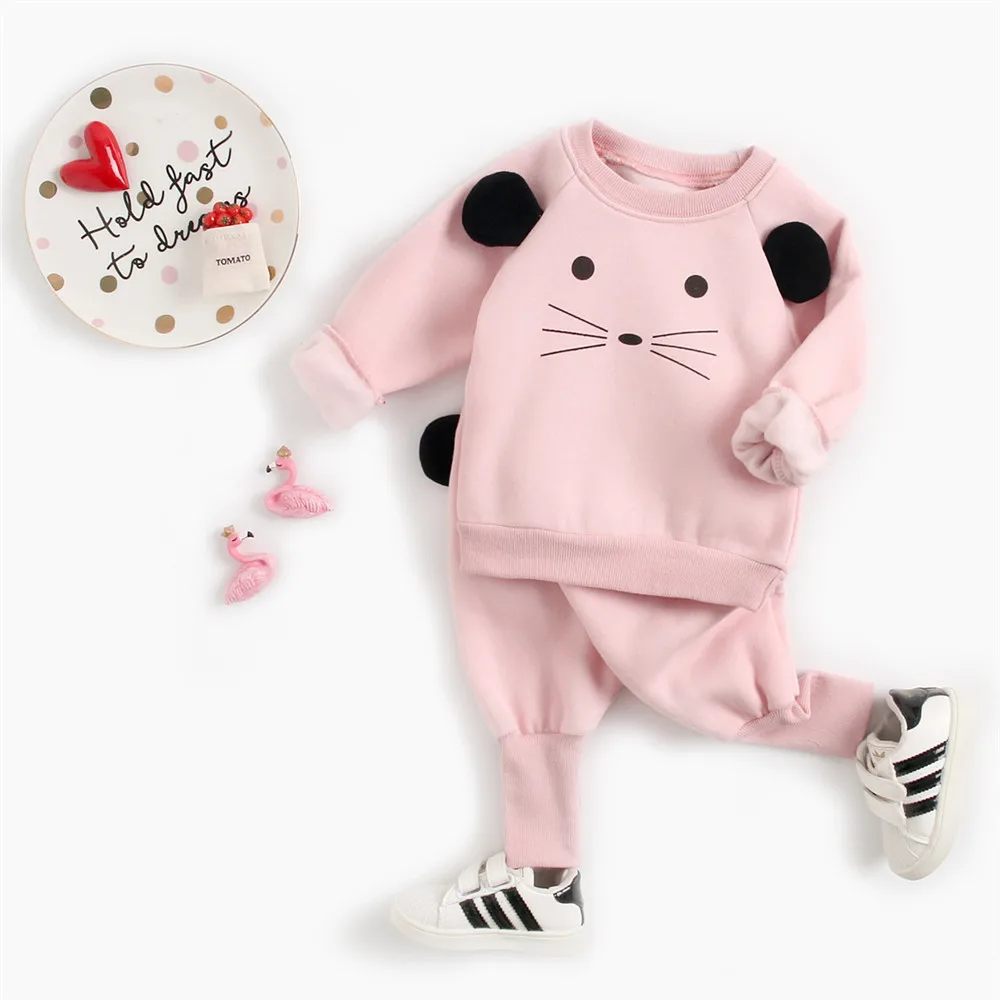 Костюм для маленьких мальчиков из 2 предметов топ и штаны с мультяшным рисунком