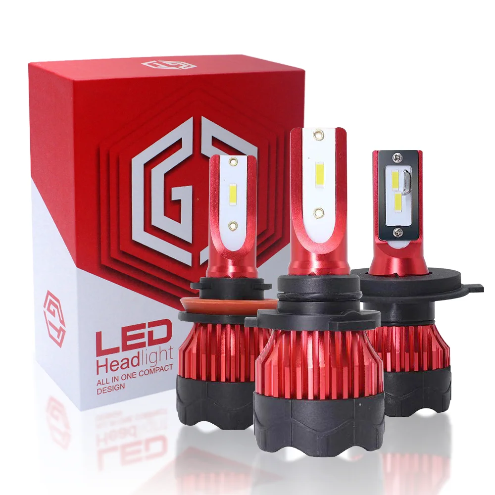 1Set H3 LED H8 Auto Car Headlight 9005 9006 H4 H13 H7 880 H27 9004 9007 H11 881 LED H1 K5 55W 6000LM 6000K Automobile Bulb led car lights led lights led bulbs led headlights led car headlights car headlamps