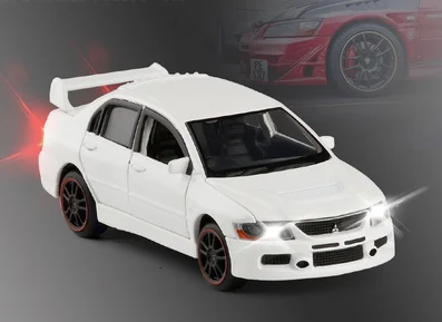 1/32 Mitsubishi Lancer EVO IX 9 RHD литой модельный автомобиль игрушки для детей Подарки - Цвет: G