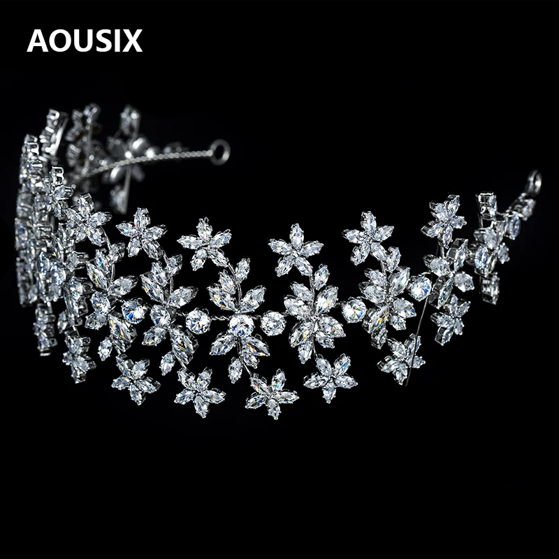 Bridal Hairband Retro Luxury Baroque Crystal Headdress Women Hairband Prom Girl Wedding Hair Accessories Headband