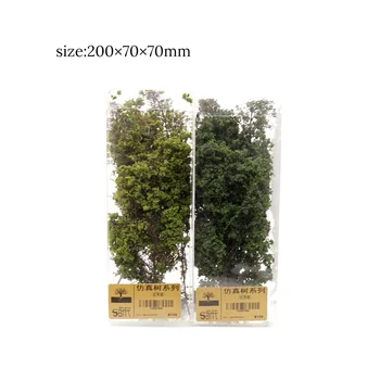 Model Tree Toy Simulation Plant Building DIY Scene Production Yellow Green / Green Train Diorama Landscape Tree lok yee 6508 intelligence improving building block toy blue green yellow red