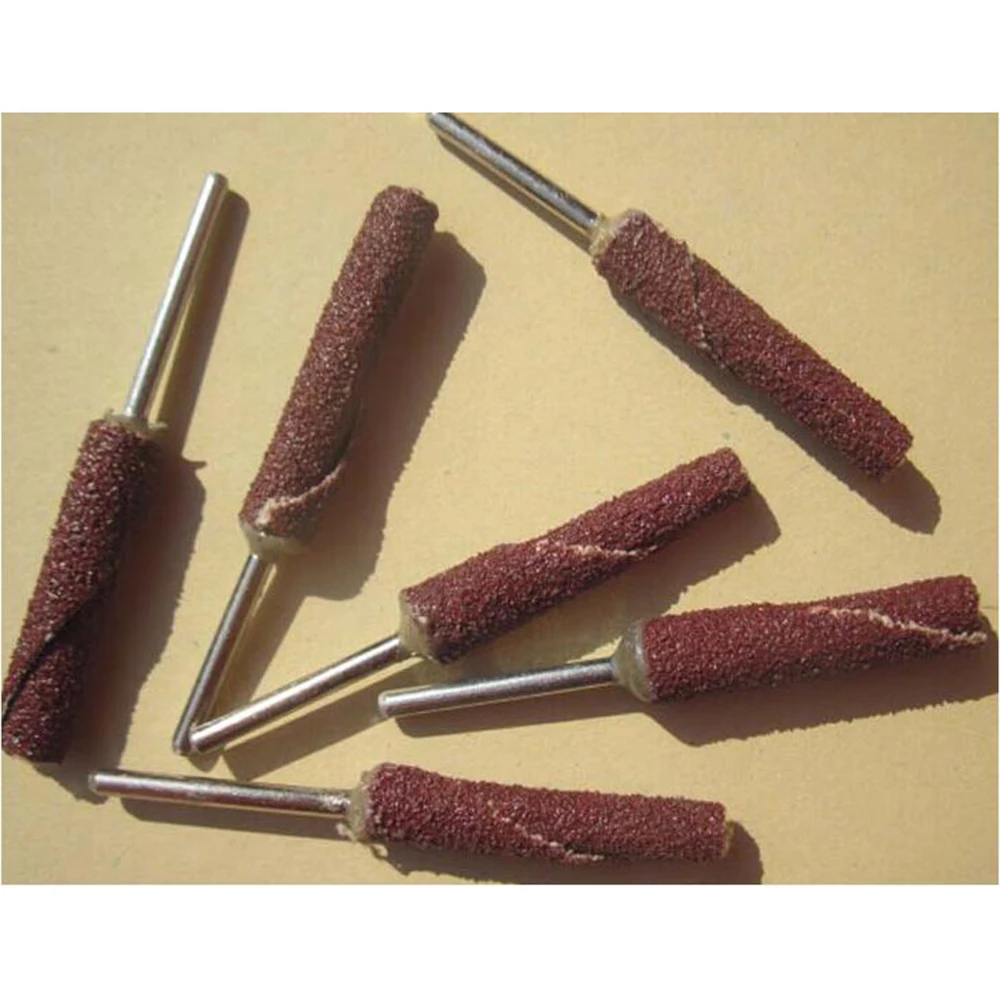 5pcs/lot 3mm Shank Abrasive Sand Paper Sandpaper Rotary Jade Amber