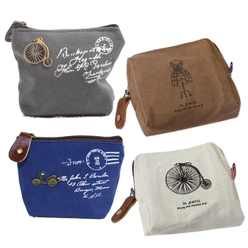 

Classic Retro Canvas Purse Wallet Coin Bag Pouch Case hanger