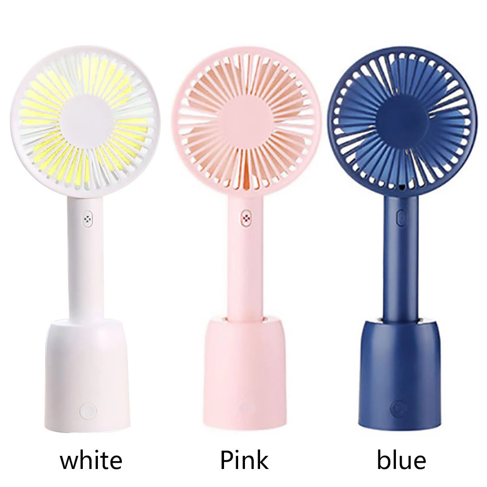 

Air Fan USB Fan Handheld Fan Mini Cute White Colour Rotating Outdoor Laptop Computer Summer