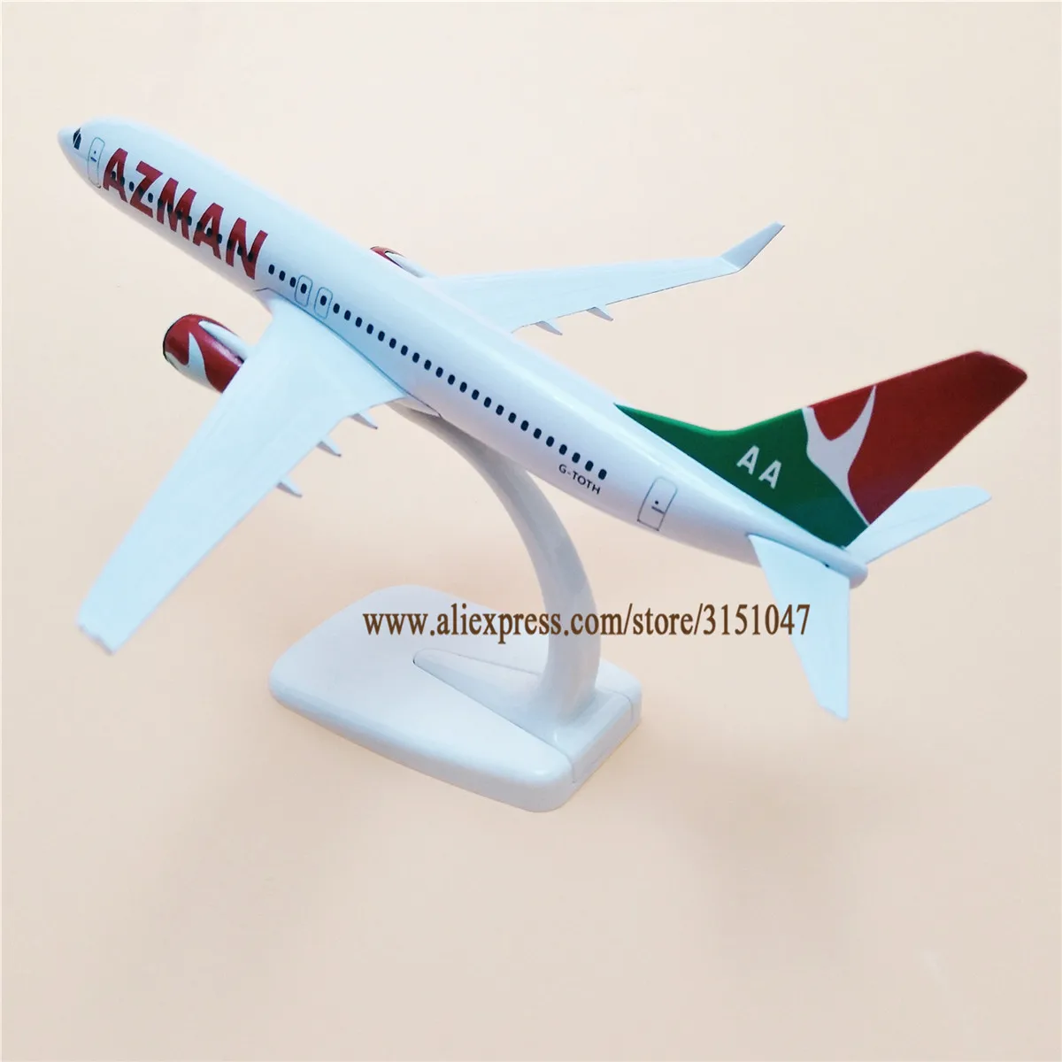 20 см Air Nigeria AZMAN Airlines Boeing 737 B737 Airways модель самолета из сплава металла литье под