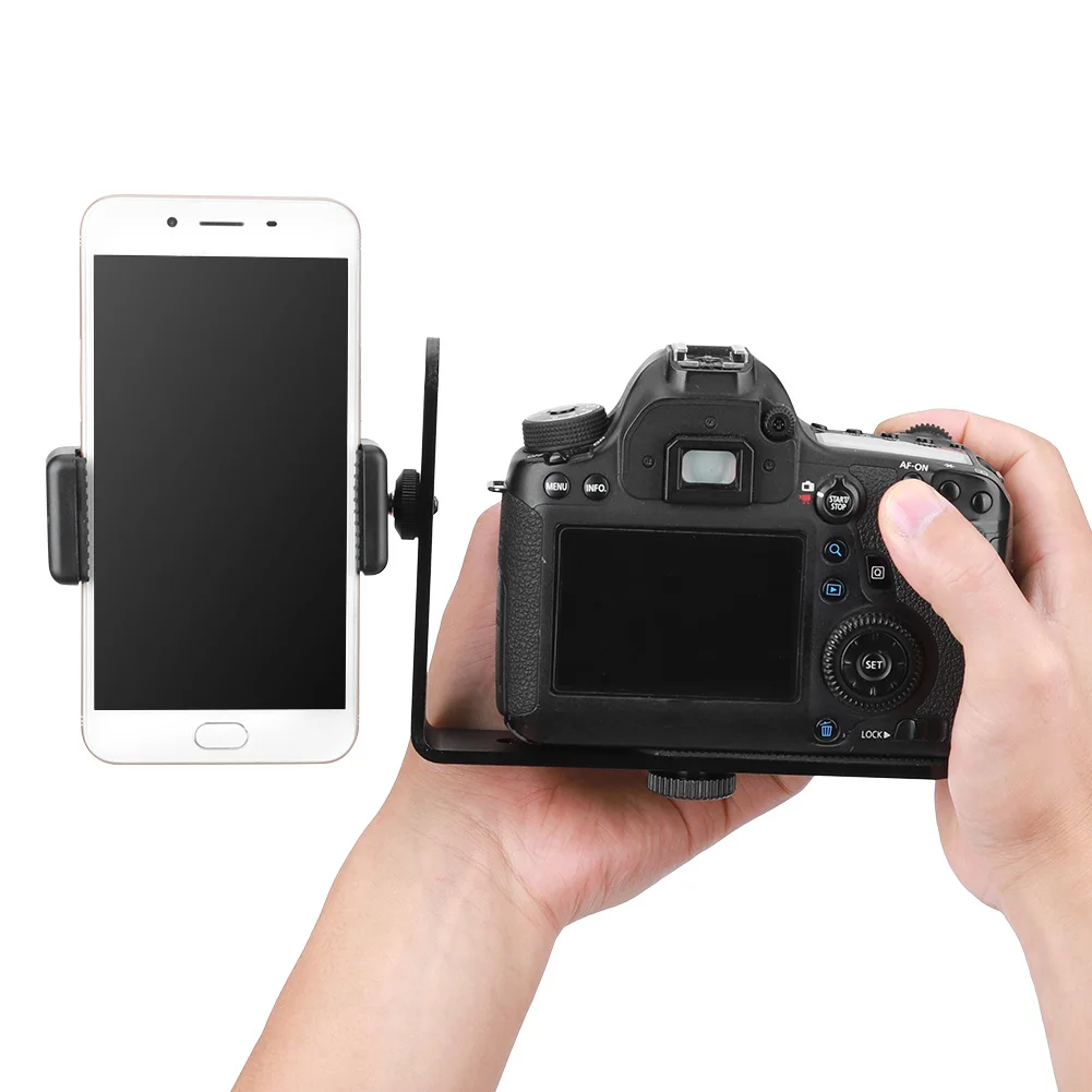 SLR беззеркальных Камера кронштейн для крепления мобильный телефон клип