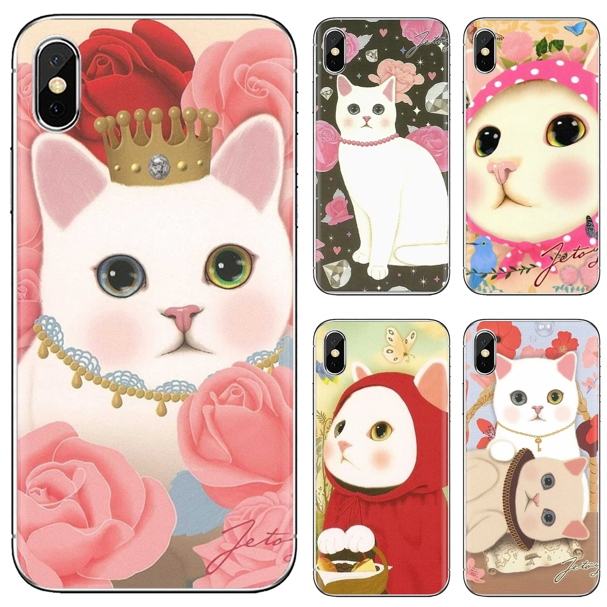 Jetoy cat для Huawei Y6 Y5 2019 Xiaomi Redmi Note 4 5 6 7 8 Pro Mi A1 A2 A3 6X 5X 7A уникальный силиконовый чехол