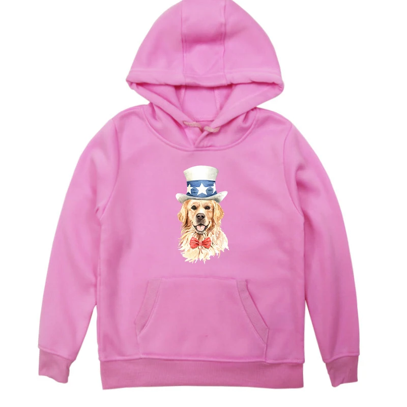 Hoodies 7 Толстовка с принтом собаки для девочек, детский пуловер для маленьких мальчиков и девочек на осень г., одежда милые толстовки хлопковые топы для детей от 2 до 14 лет - Цвет: Hoodies 7