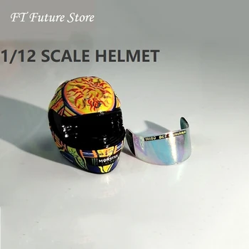 

In Stock 1/12 Scale Figure Scene Accessories Racer Motorcycle Helmet Mini Model for 6 inches Action Figure