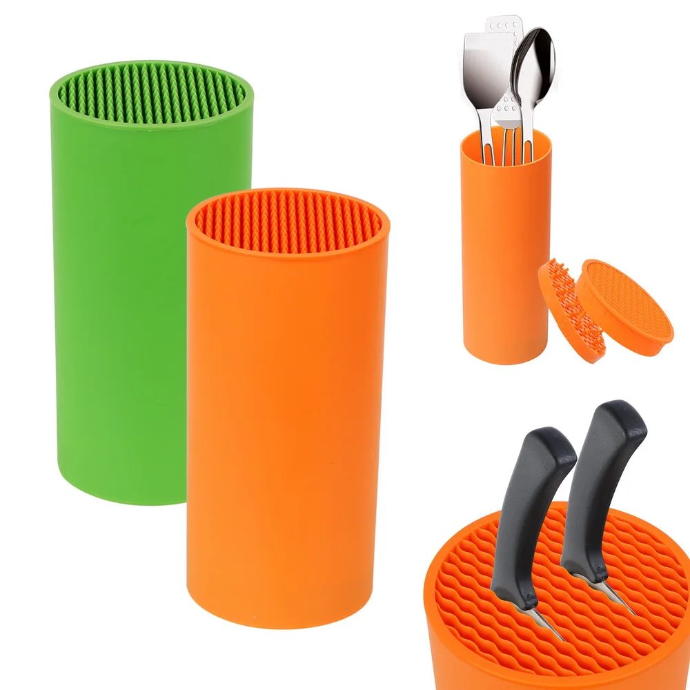 

High Quality Kitchen Bar Knife Storage Block Knife Stand Organizer Knife Tool Holder Rack PP Resin Cooking Tools Multifunctional