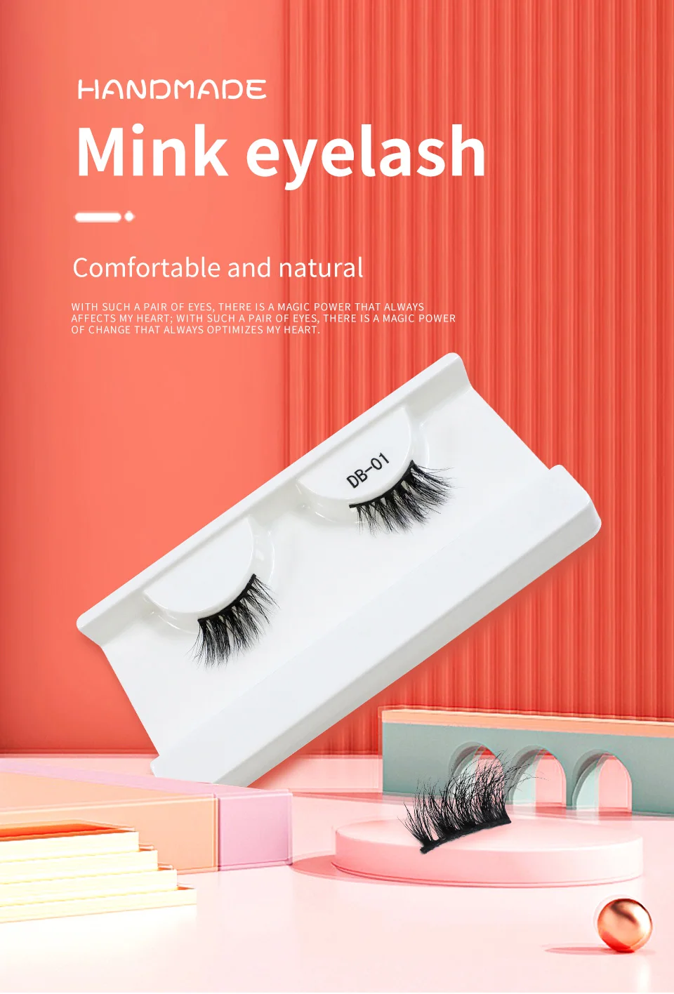 Description Picture 6 of itemEyelashes Wholesale Bulk Half Mink Lashes Wholesale 5/10/30/50 Pairs Wispy Natural Eyeleahes Makeup