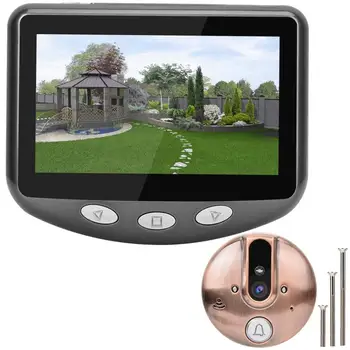 

mirilla digital 4.3inches Visual HD Doorbell Camera IR Night Vision Intercom Door Bell Home Peephole Viewer Door Phone System