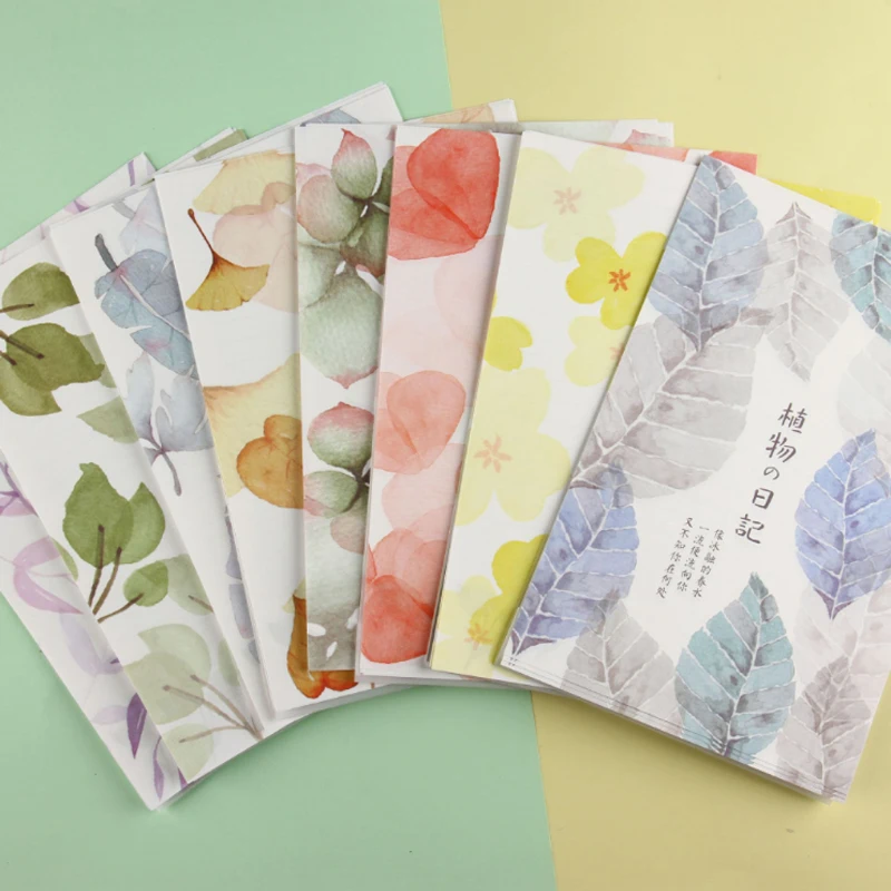 

9Pcs/set Lovely Plant diary 3 envelope+6 paper letter DIY Multifunctional Letter Set With Paper Envelope