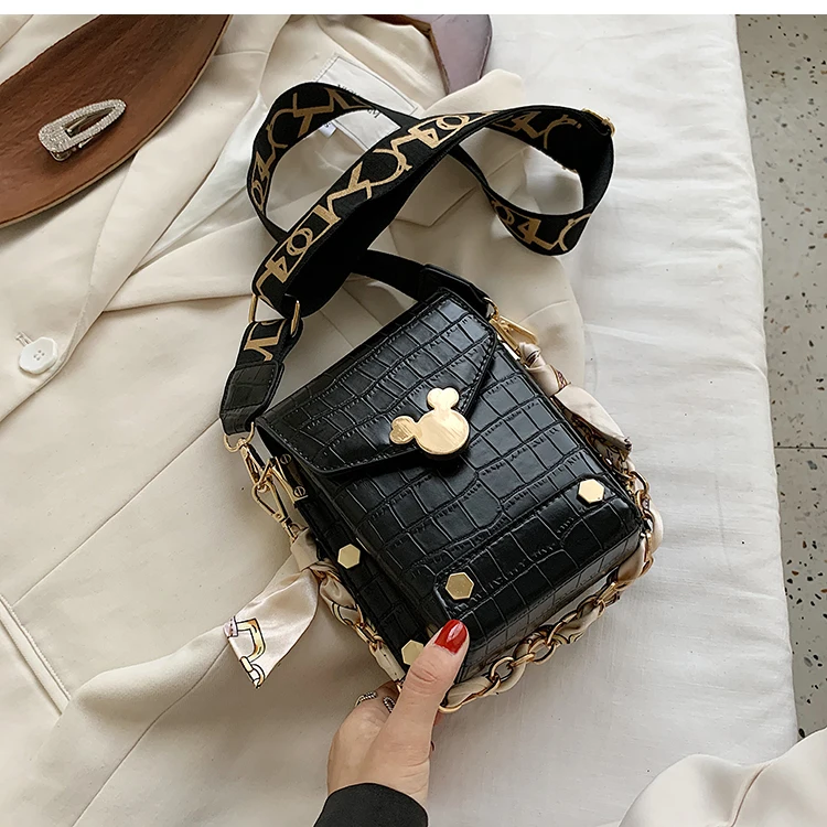 с доставкой Youthful Sweet PU Leather Crossbody Bags For Women 2021winter Fashion small Shoulder luxury Handbag Female Chain Bag