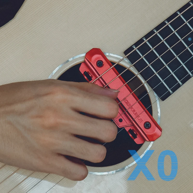 Двойной X0 классический акустический звукосниматель для фолк-гитары усилитель преобразователя звуковое отверстие двойной звукосниматель с громкостью+ регулировка микрофона USB зарядка