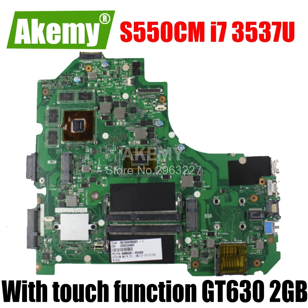 С сенсорной функцией S550CM материнская плата i7 GT630 2GB для For Asus S550C S56C S550CB ноутбука