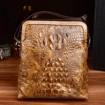 

Fashion Simple Genuine Leather Men's Bag Tide Luxury Cow Leather Shoulder Bag Outdoor Sports Youth Messenger Bag Men's Briefcase