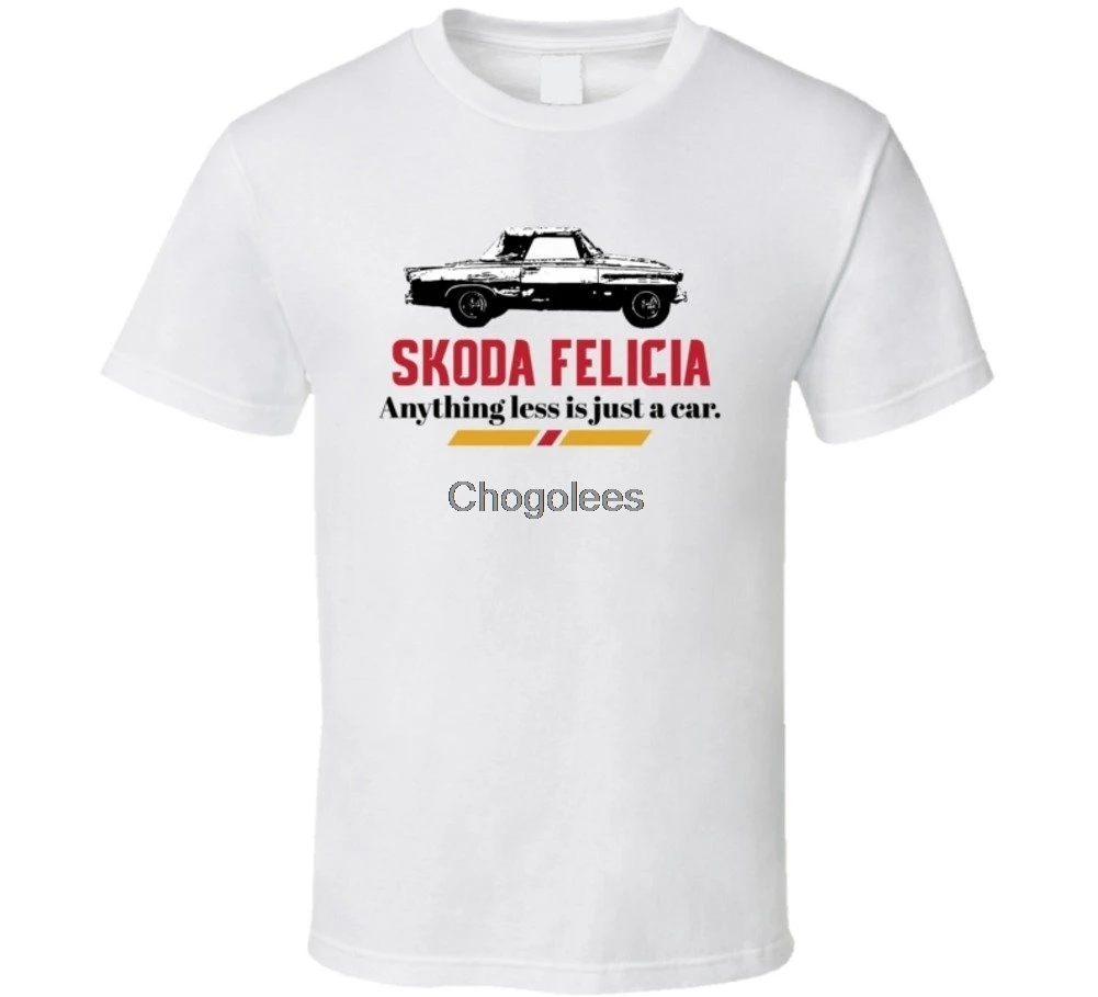 Модный человек Skoda Felicia Кабриолет все менее-просто автомобиль крутая футболка